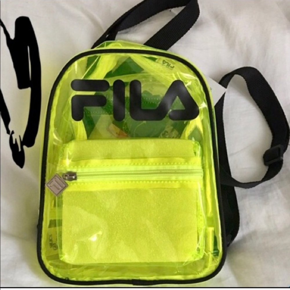 FILA Small Back Pack in Neon Yellow ✨NEW✨